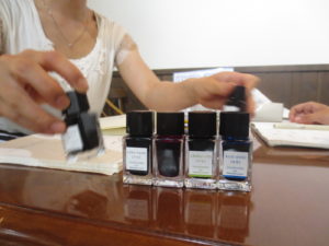 詩のワークショップの画像-インク