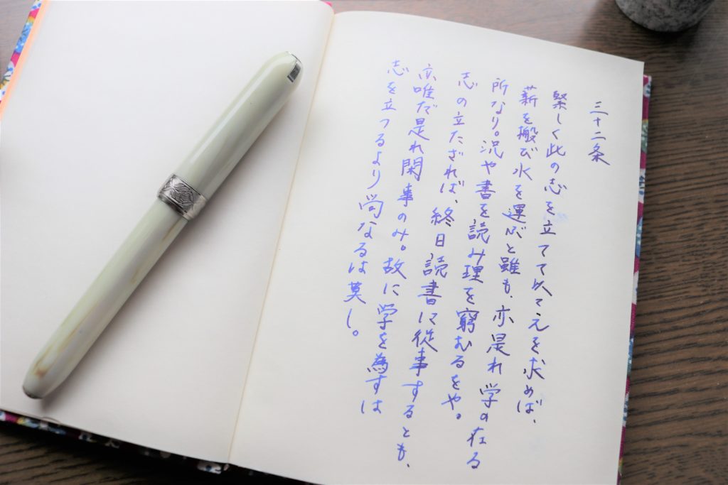 言志四録 万年筆