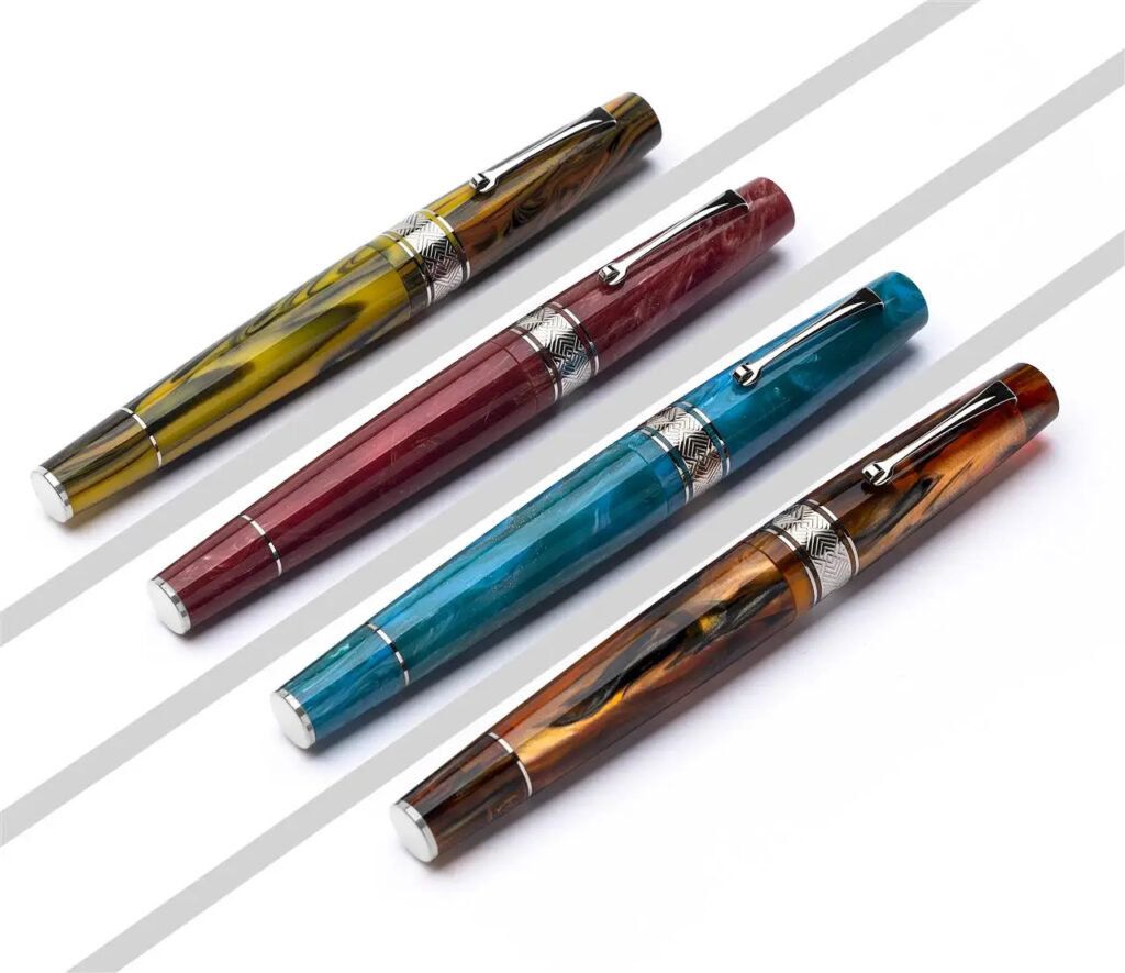 レオナルド スーパーノヴァ カラメル 万年筆 スターライトブルー ガレリア スターライトピンク