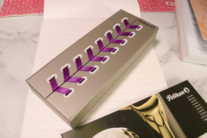 ペリカン 紫縞 M600 pilikan violet white 万年筆