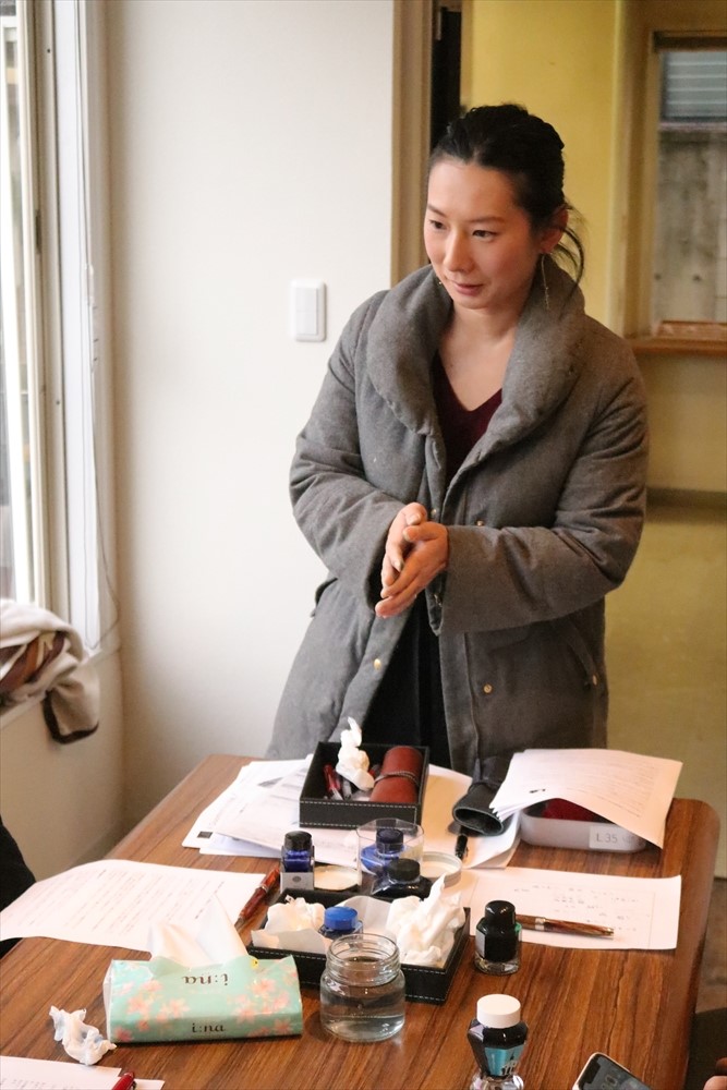 万年筆ワークショップ 万年筆の使い方 イタリアの朝市 高崎