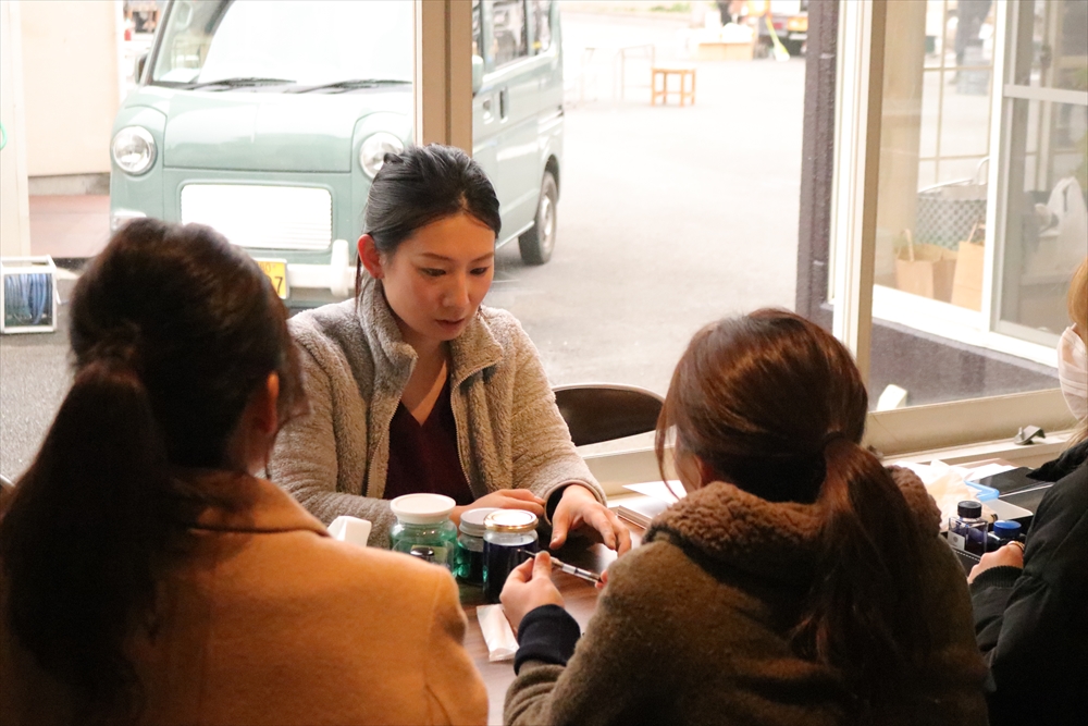 万年筆ワークショップ 万年筆の使い方 イタリアの朝市 高崎