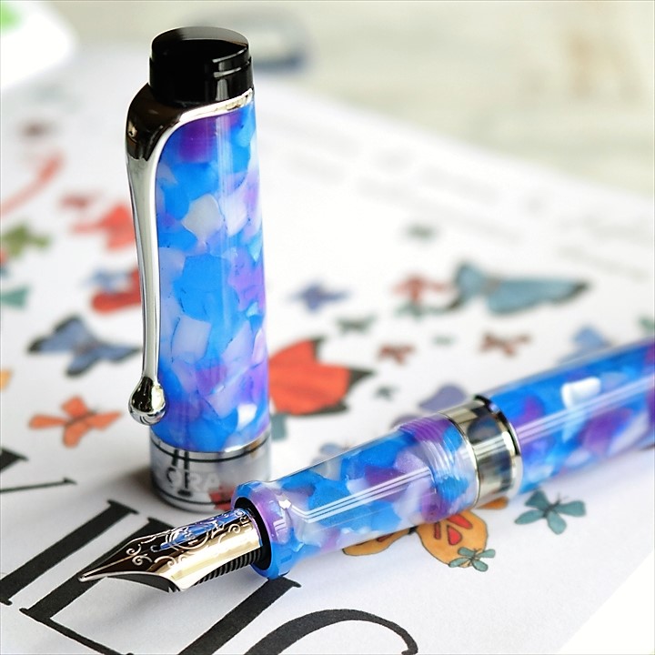 アウロラ 限定生産品 カレイドスコーピオ ルーチェブルー 万年筆 Aurora Caleidoscopio Luce Blu Fountain Pen