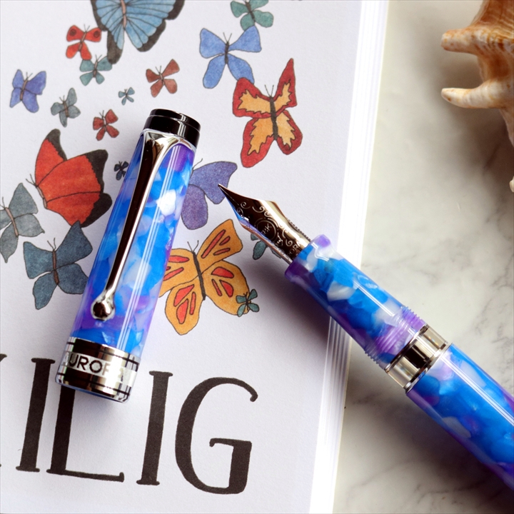 アウロラ 限定生産品 カレイドスコーピオ ルーチェブルー 万年筆 Aurora Caleidoscopio Luce Blu Fountain Pen