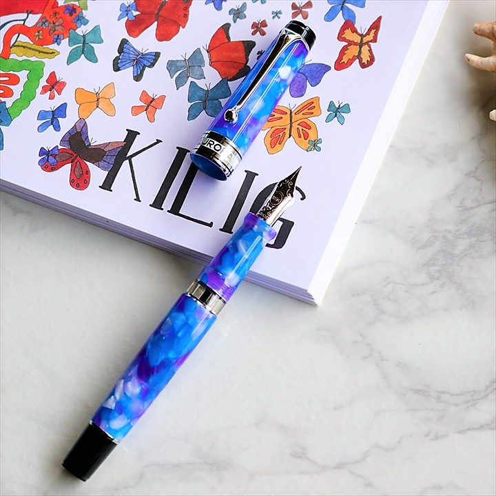アウロラ 限定生産品 カレイドスコーピオ ルーチェブルー 万年筆 Aurora Caleidoscopio Luce Blu Fountain Pen
