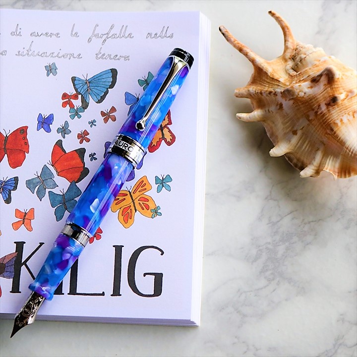 アウロラ 限定生産品 カレイドスコーピオ ルーチェブルー 万年筆 Aurora Caleidoscopio Luce Blu Fountain Pen