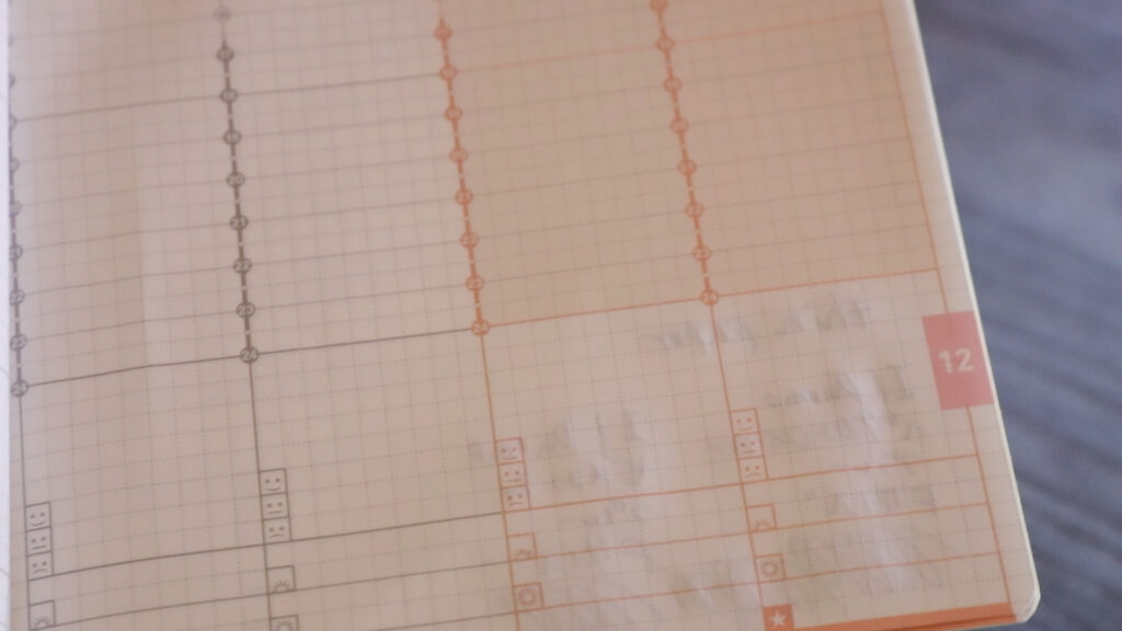 裏移り　手帳ジブン手帳