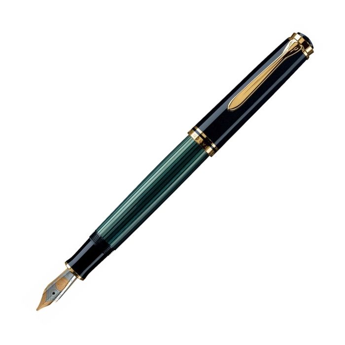 ペリカン　スーベレーン　M800　緑縞　万年筆　Pelikan Souveran M800 Green & Black Fountain Pen