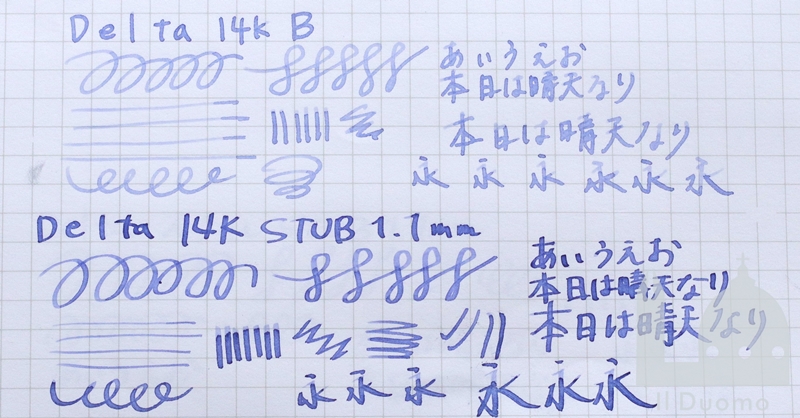 デルタ字幅サンプル　バリエーション